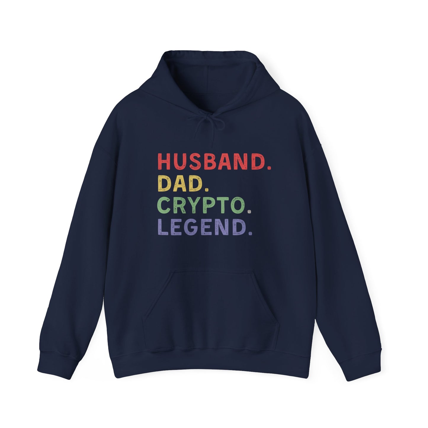 Husband Dad Crypto Legend Ultimate Comfort Unisex Hoodie