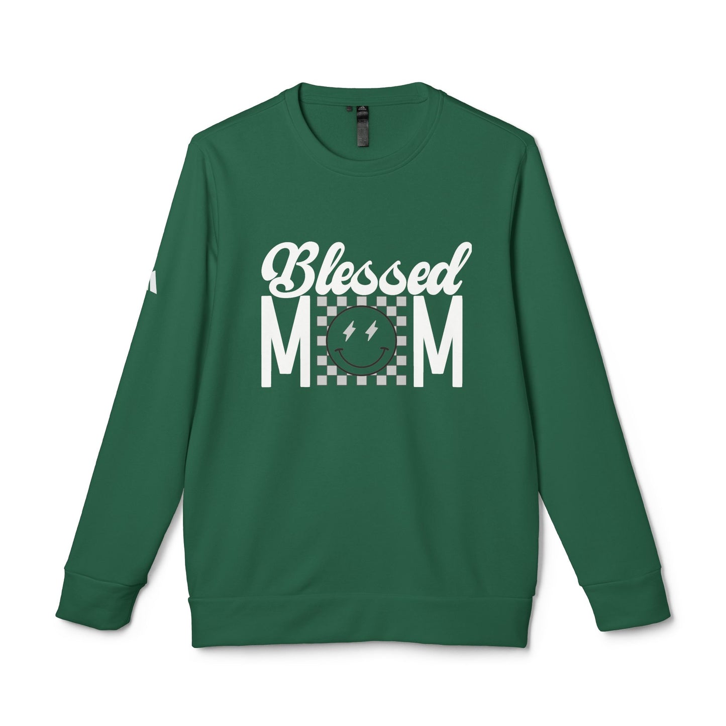 DTG adidas® Unisex Fleece Crewneck Blessed Mom Sweatshirt