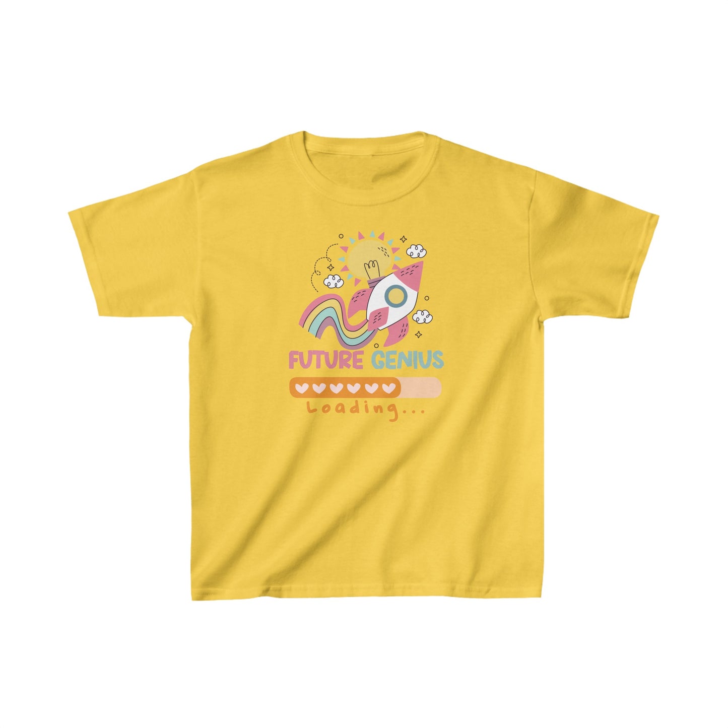 Unisex Kids Future Genuis Loading Ultimate Comfort T-Shirts