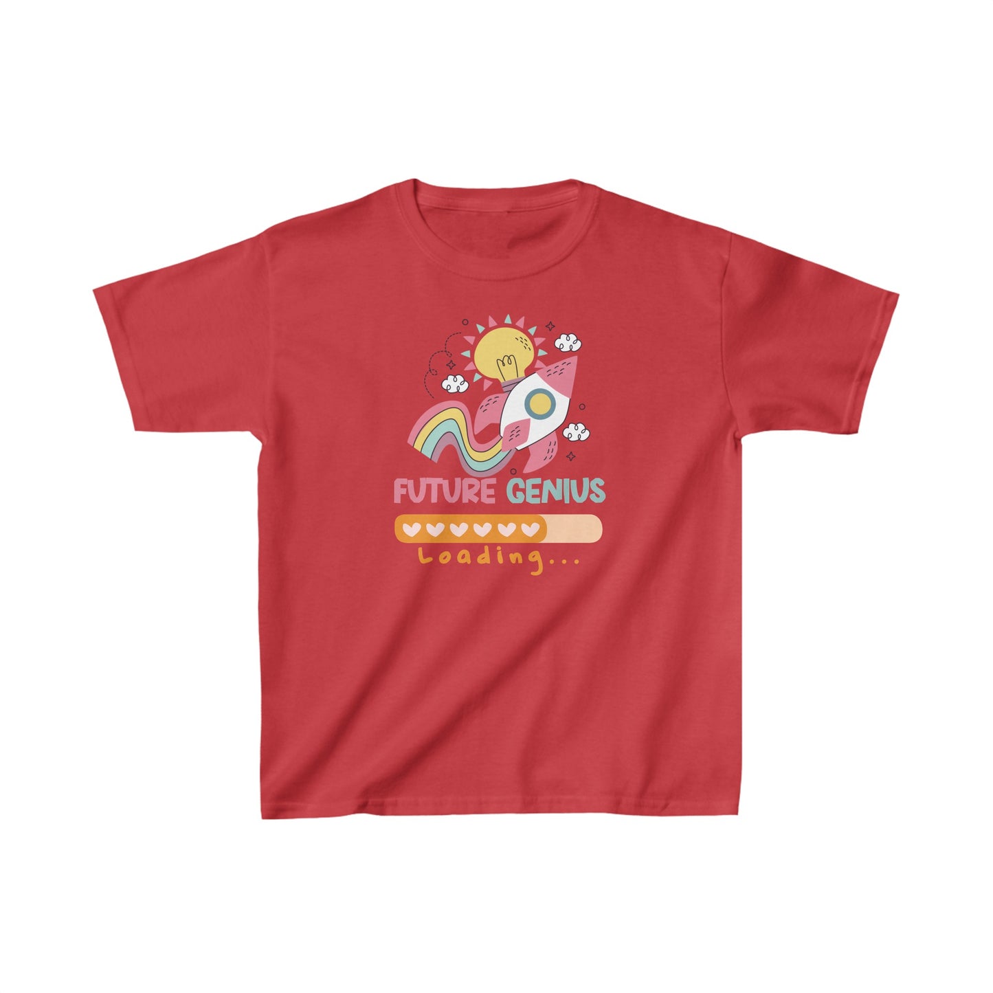 Unisex Kids Future Genuis Loading Ultimate Comfort T-Shirts