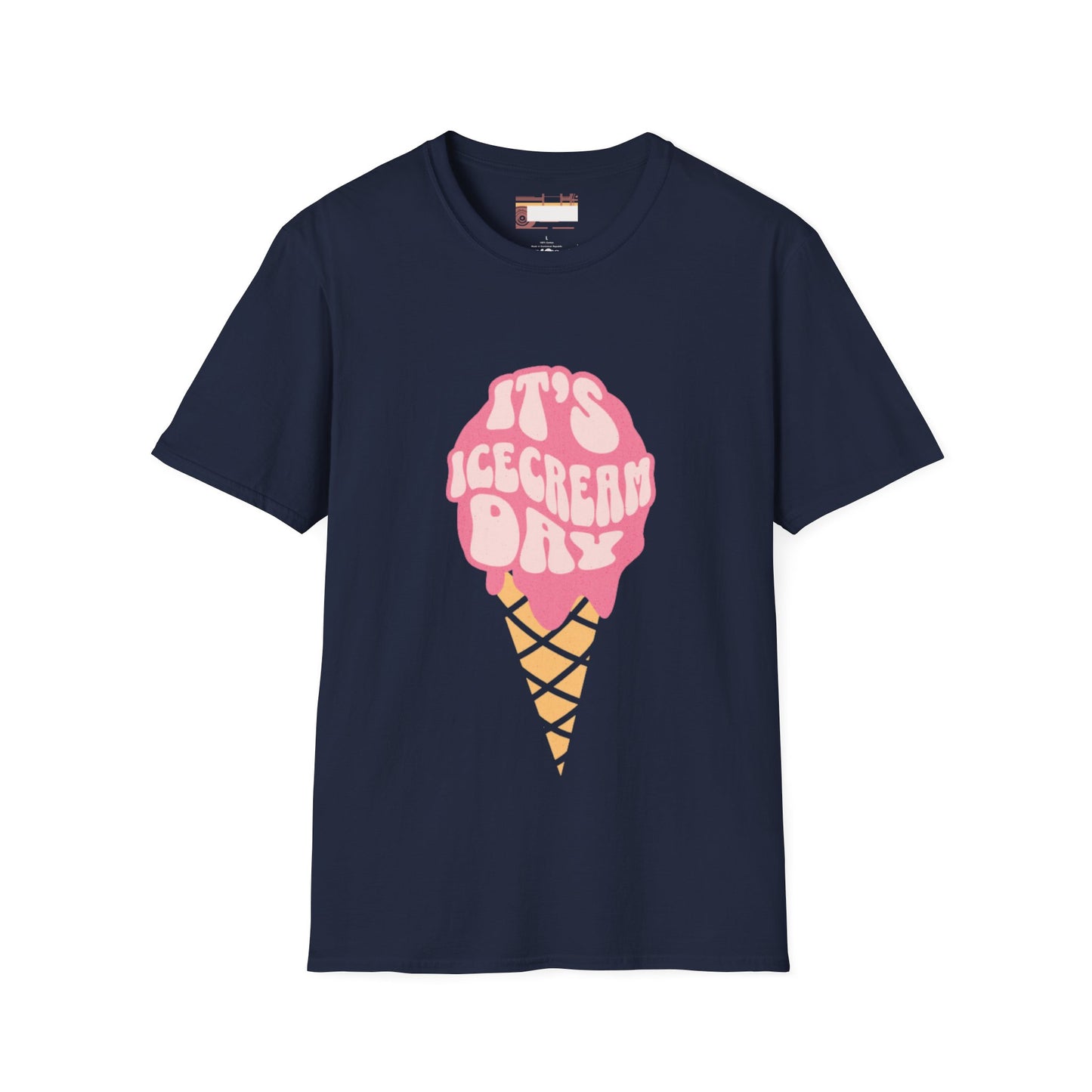 Graphic Ice Cream Day Designed Unisex Comfort Styled T-shirts