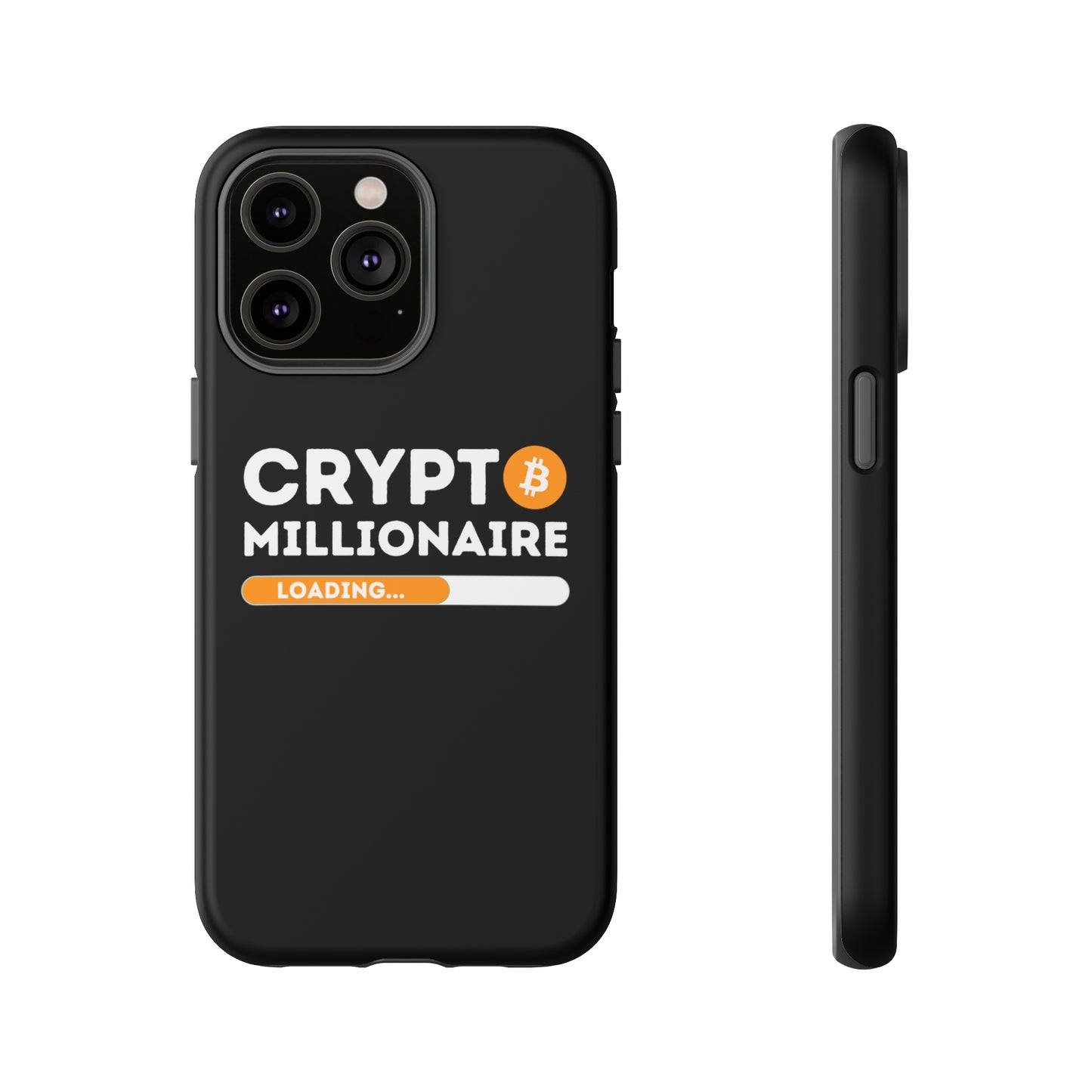 Crypto Millionaire Black iPhone Case