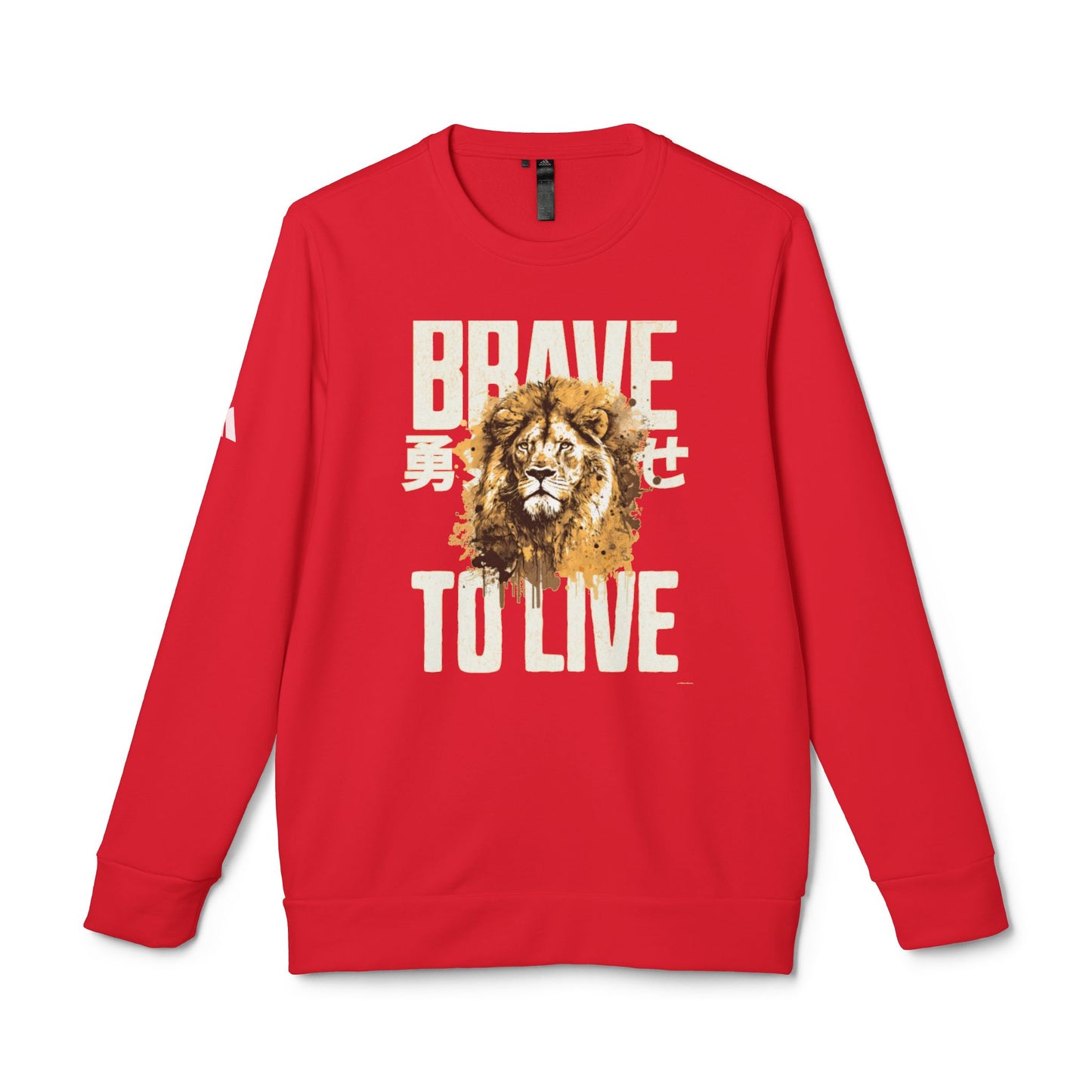 DTG adidas® Unisex Fleece Crewneck Brave To Live Sweatshirt