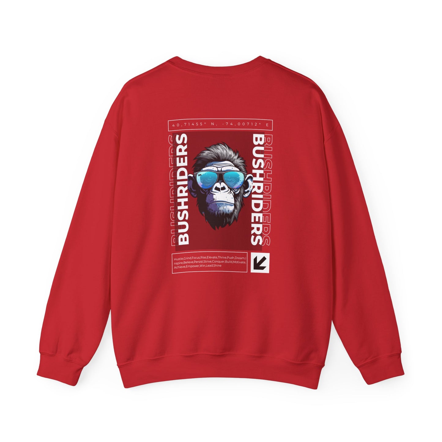 Graphic Designed Minimalist Bush Riders Crewneck Sweatshirt