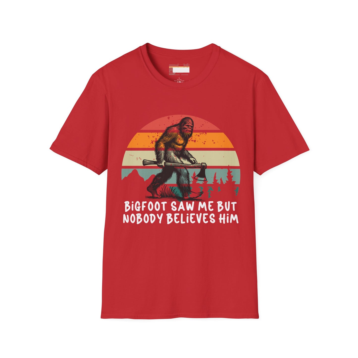 Bigfoot Hiking Lovers Hiking Buddy Camping Graphic Comfort Unisex T-shirt