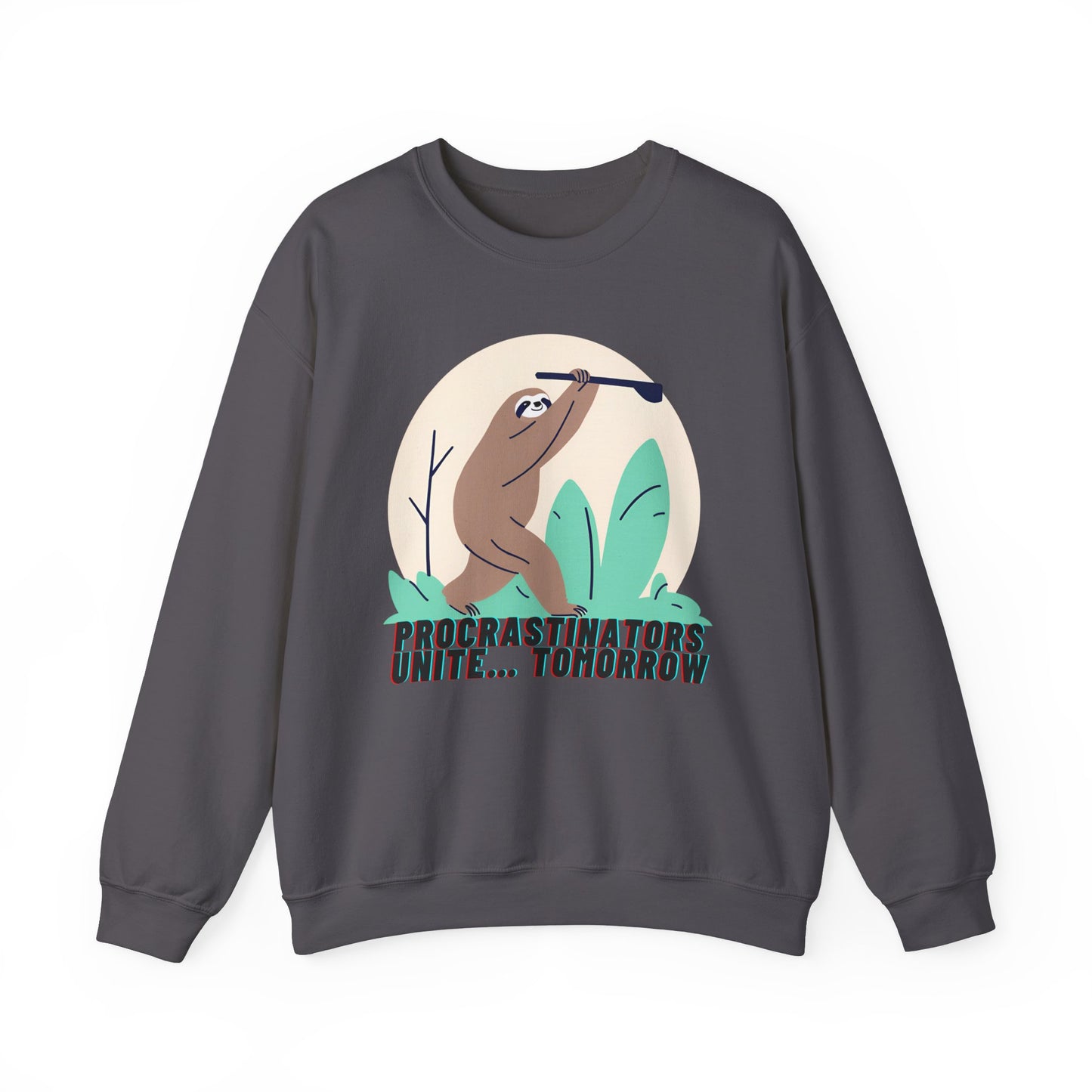 Graphic Designed Minimalist Unisex Procrastinator Crewneck Sweatshirt