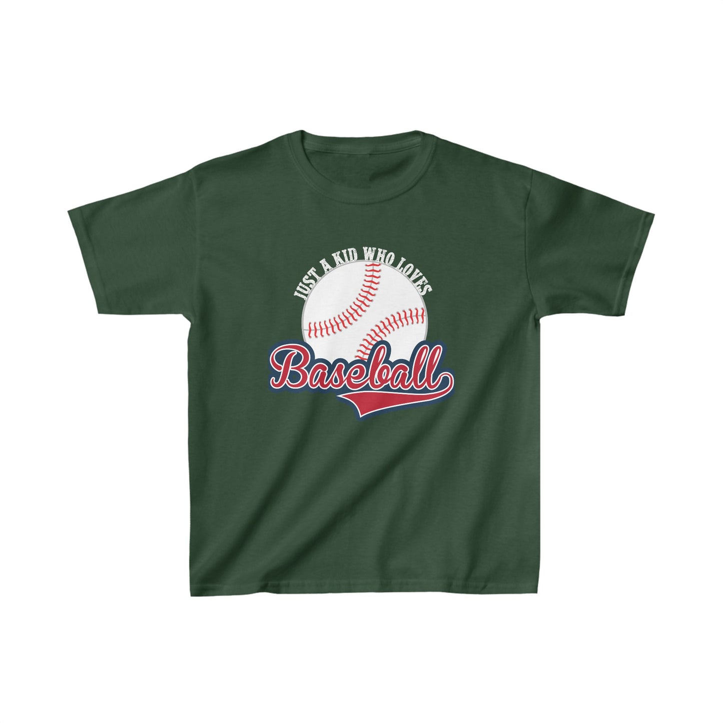 Designed Kids Who Loves Baseball Graphic Print T-shirts