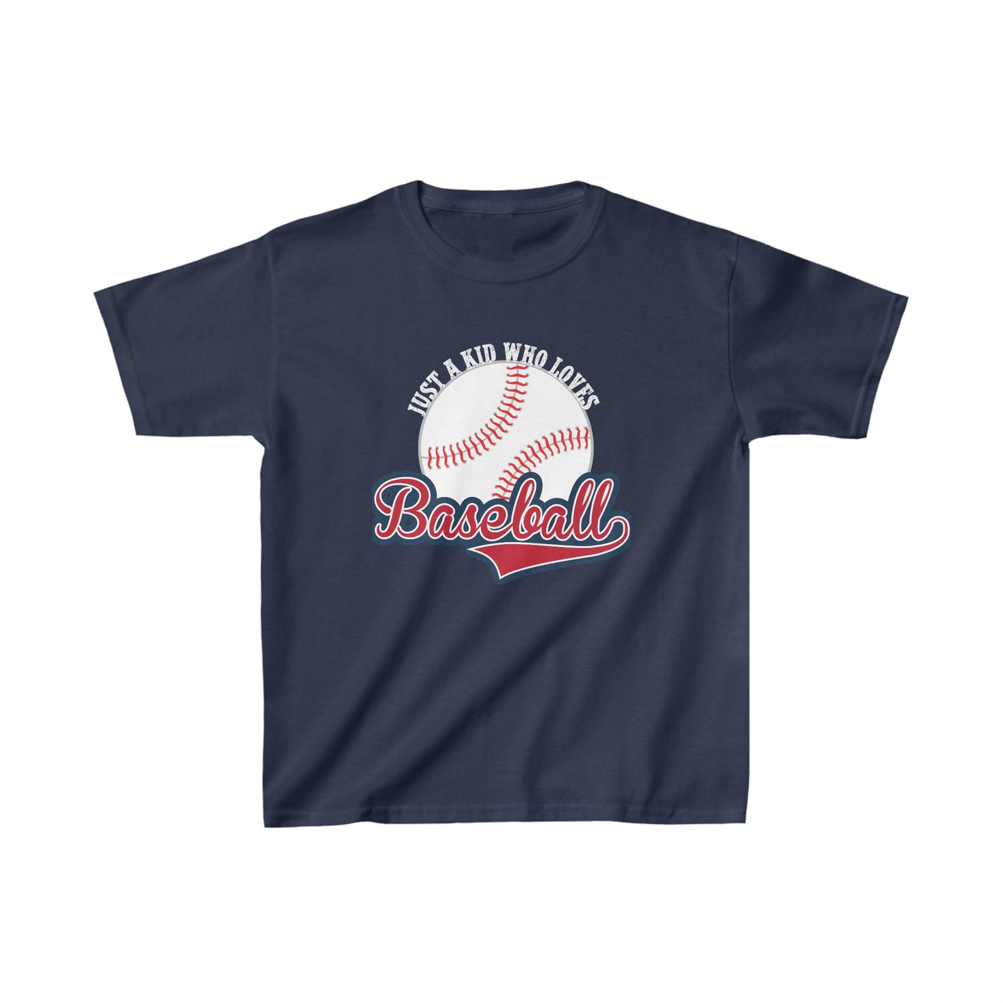 Designed Kids Who Loves Baseball Graphic Print T-shirts