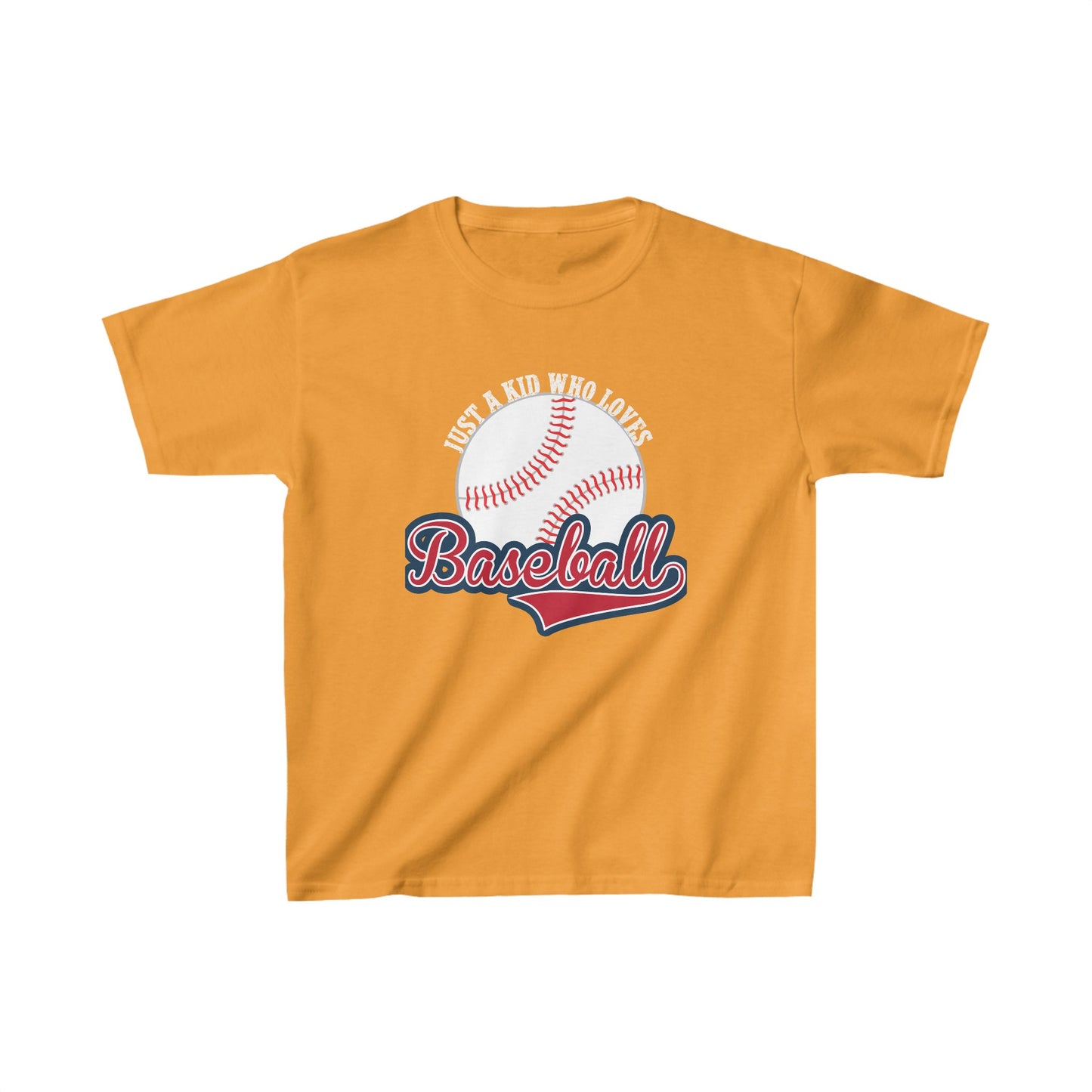 Designed Kids Who Loves Baseball Graphic Print T-shirts