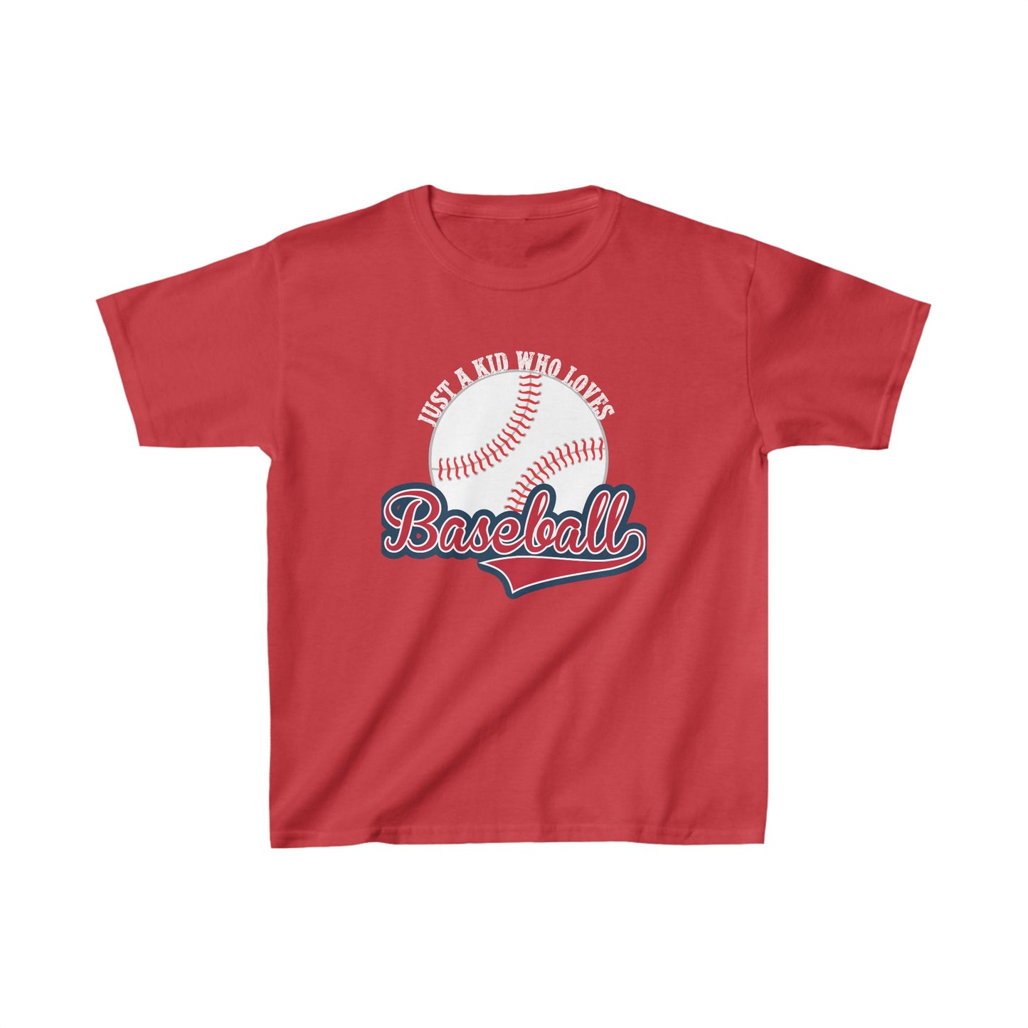 Designed Kids Who Loves Baseball Graphic Print T-shirts