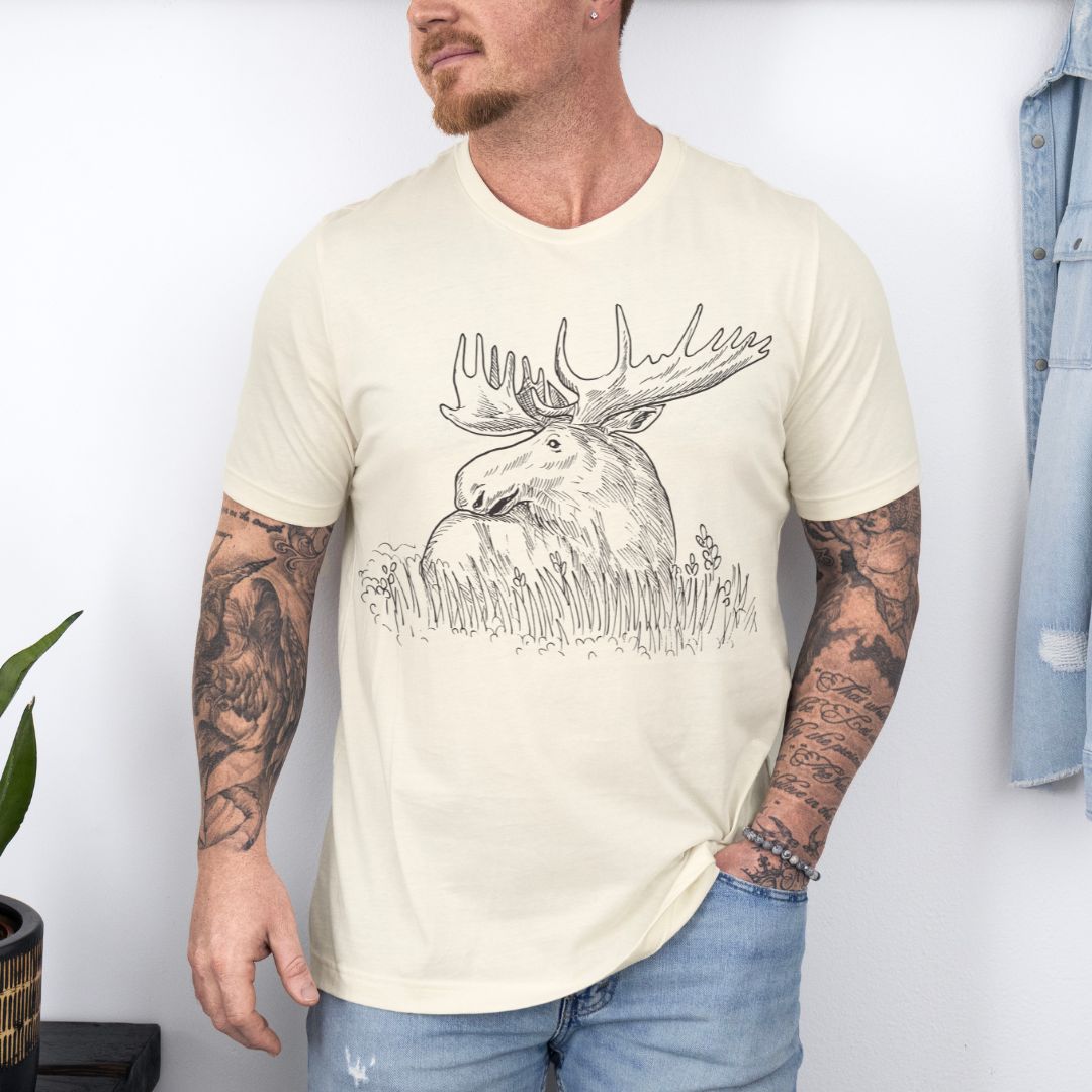 Minimalist Graphic Designed Deer Ultimate Comfort Unisex T-shirt