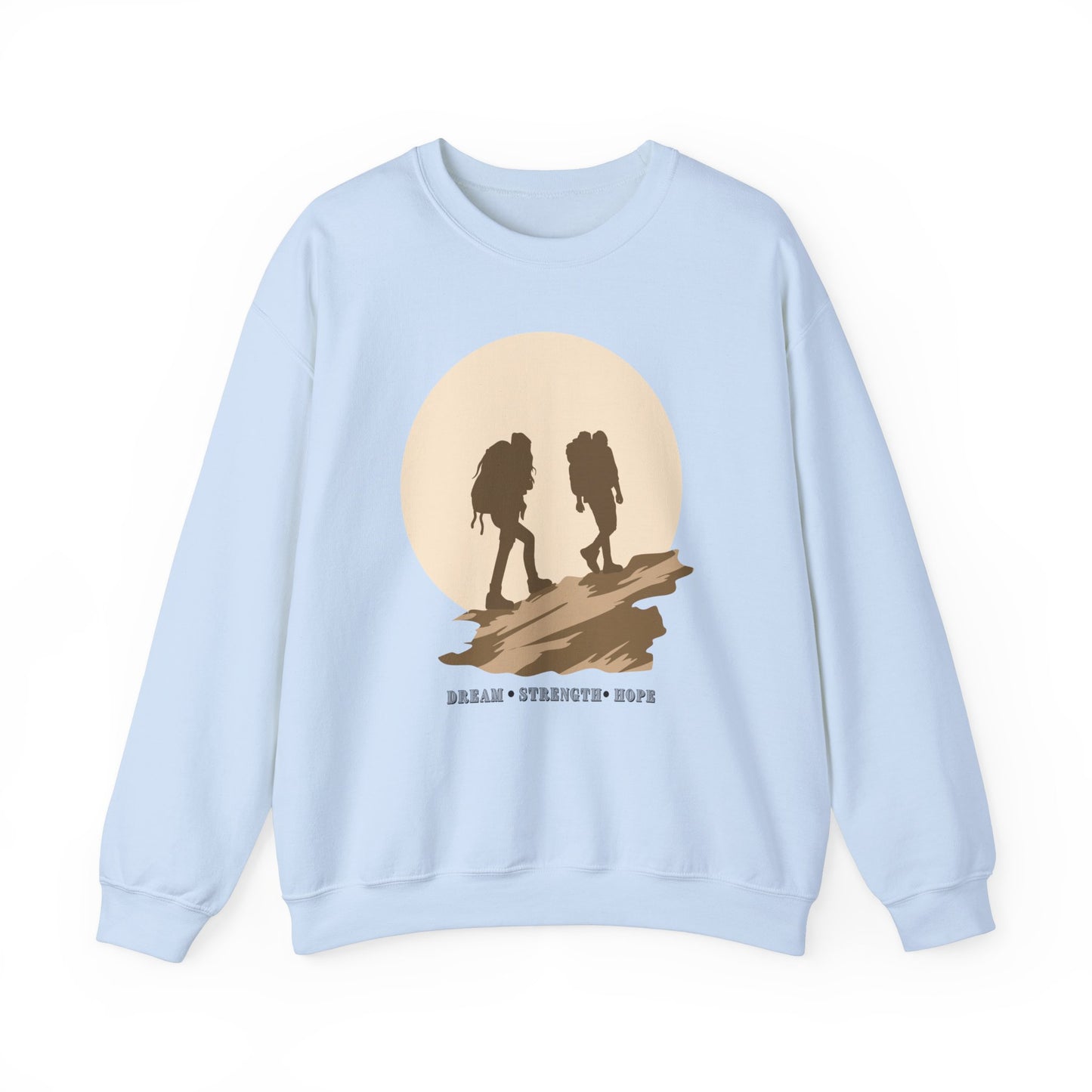 Graphic Designed Minimalist Unisex Motivational Crewneck Sweatshirt