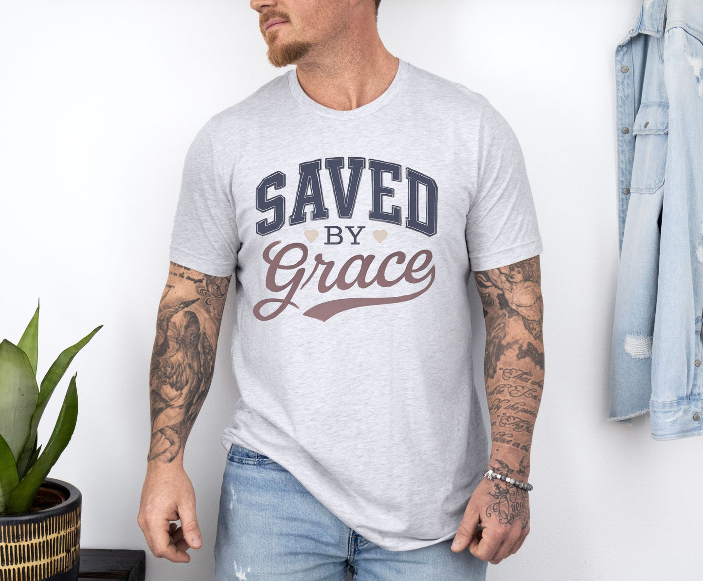 Saved By Grace Unisex Bible Verse T-Shirt