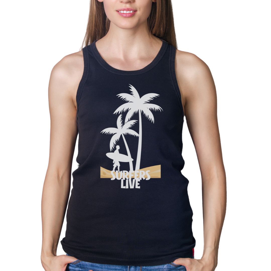 Surfers Live Summer Ultimate Comfort Styled Unisex Tank Top