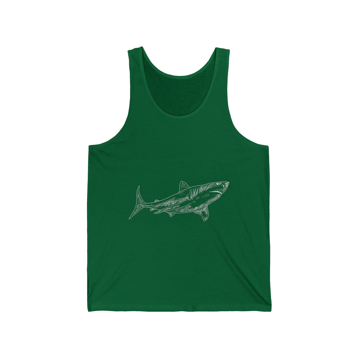 Beach Ultimate Comfort Styled Shark Unisex Summer Tank Top