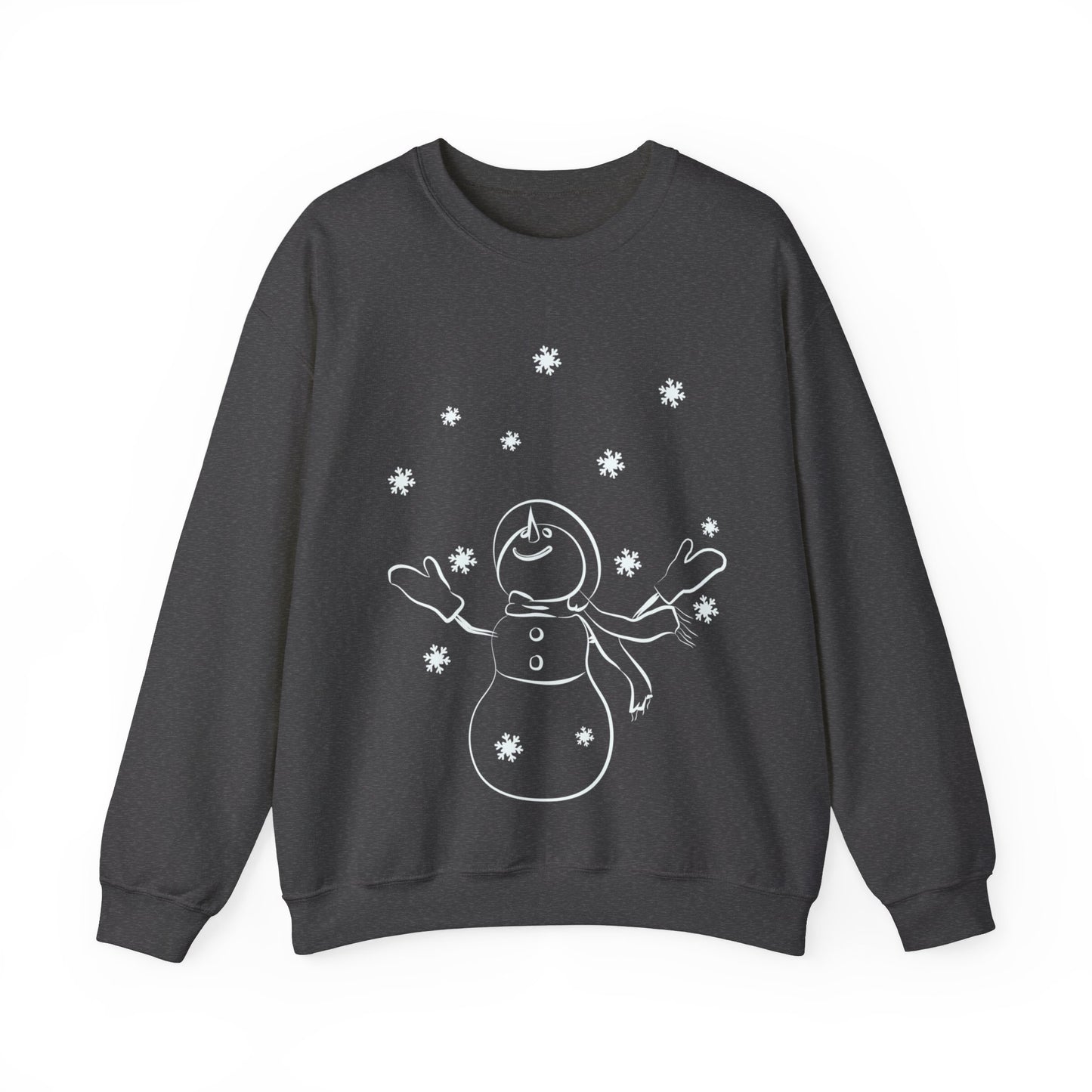 Graphic Designed Holiday Love Christmas Snowman Holiday Theme Unisex Crewneck Sweatshirt