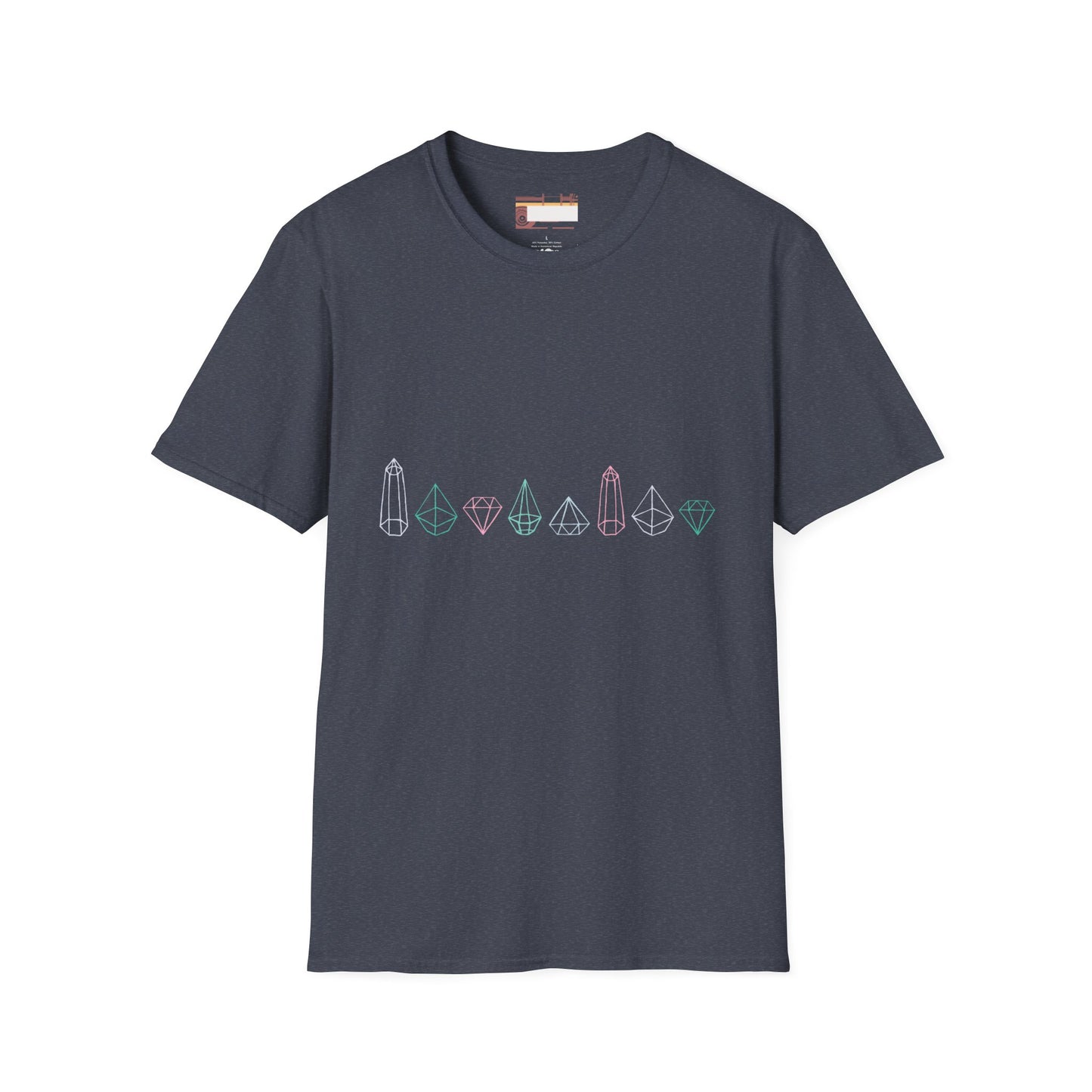 Graphic Designed Comfort Minimalist Precious Stones T-shirt