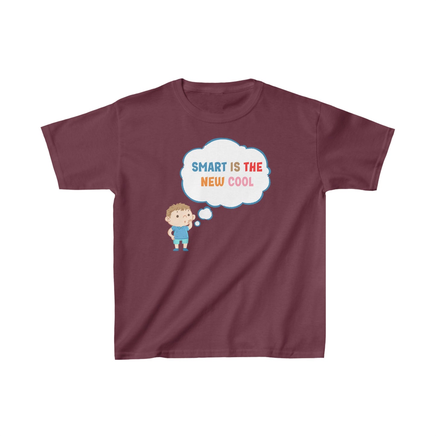 Unisex Kids Smart is The New Cool Ultimate Comfort T-Shirts