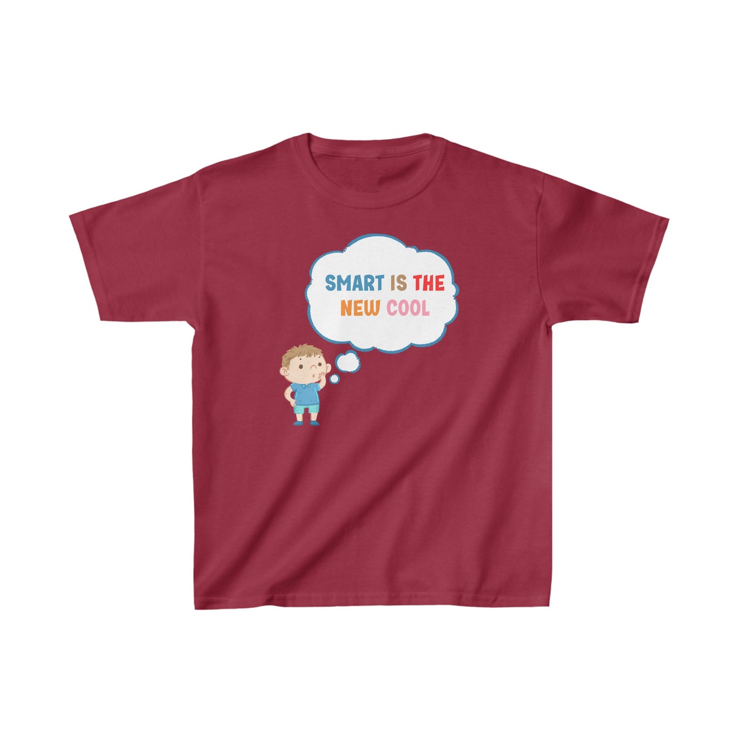 Unisex Kids Smart is The New Cool Ultimate Comfort T-Shirts