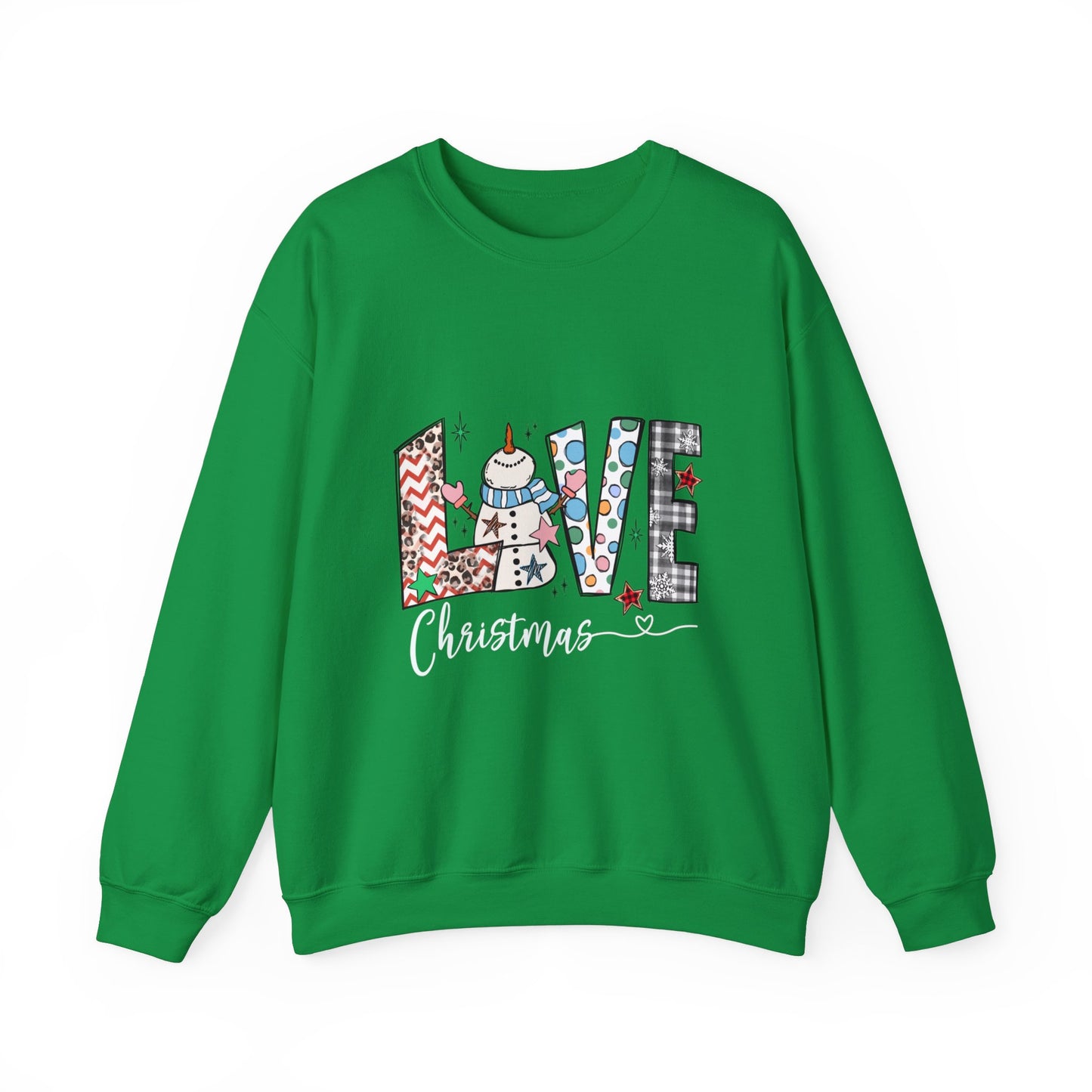 Graphic Designed Holiday Love Christmas Unisex Crewneck Sweatshirt