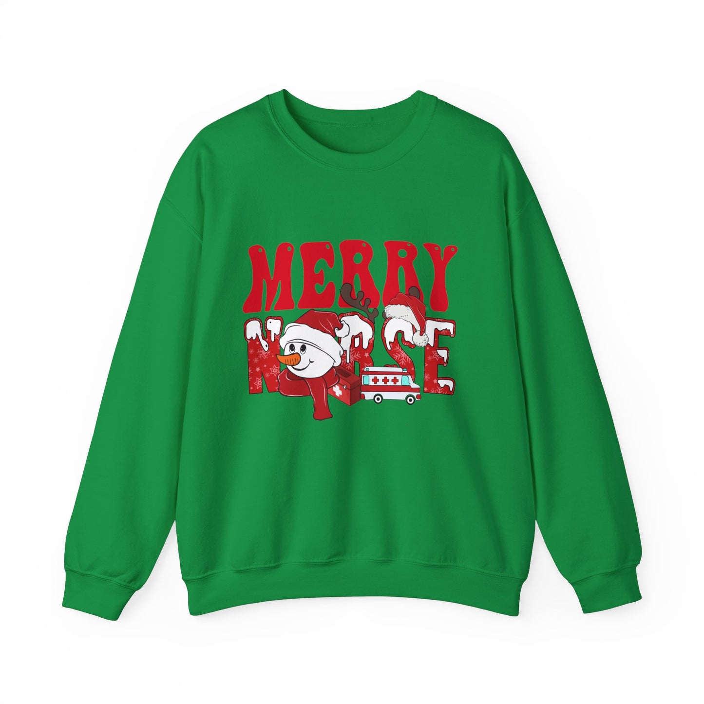 Graphic Designed Holiday Christmas Nurse Unisex Crewneck Sweatshirt