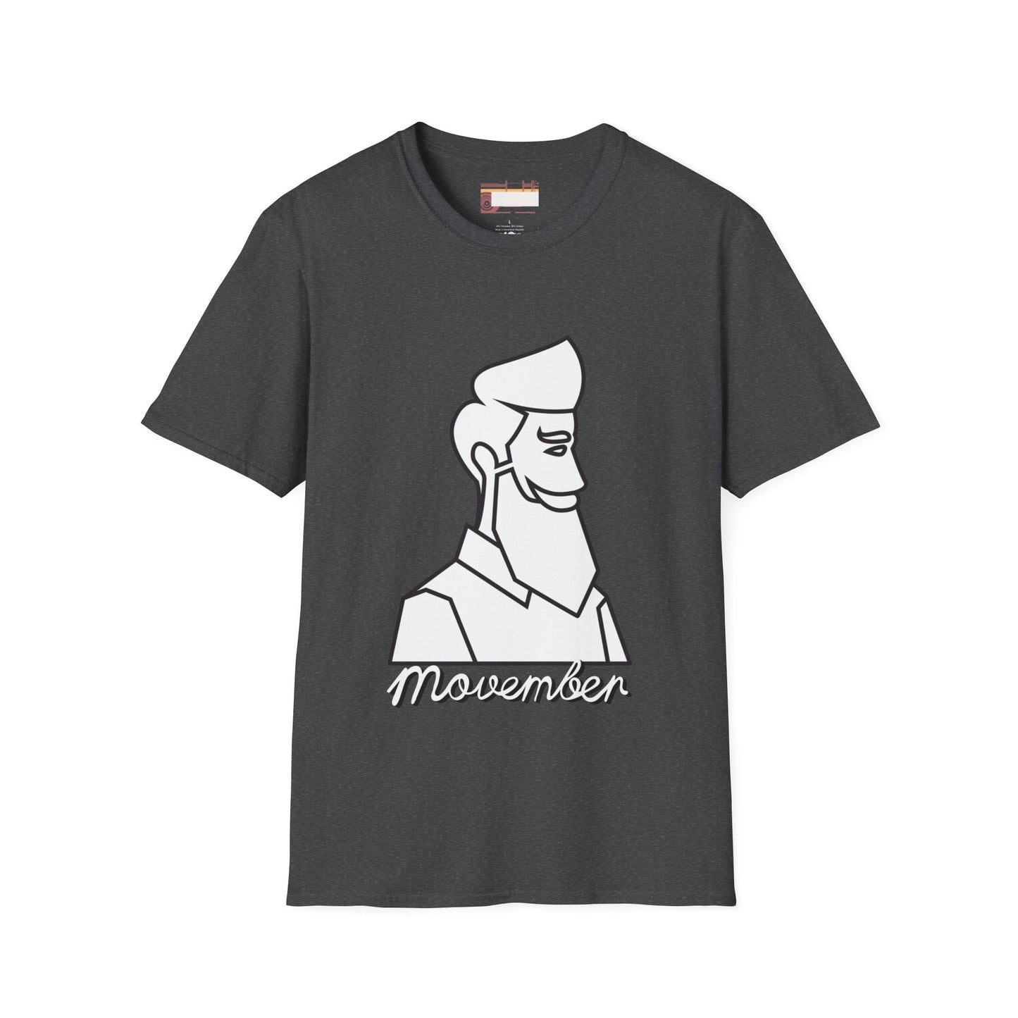Movember Moustache Bearded Gang Beard Graphic Comfort Unisex T-shirt