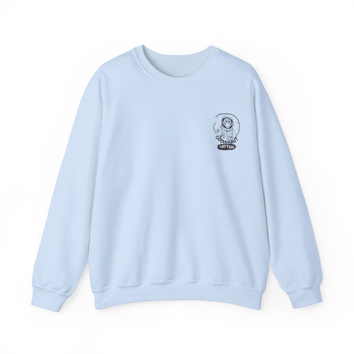 Graphic Designed Minimalist Cosmonaut Crewneck Sweatshirt