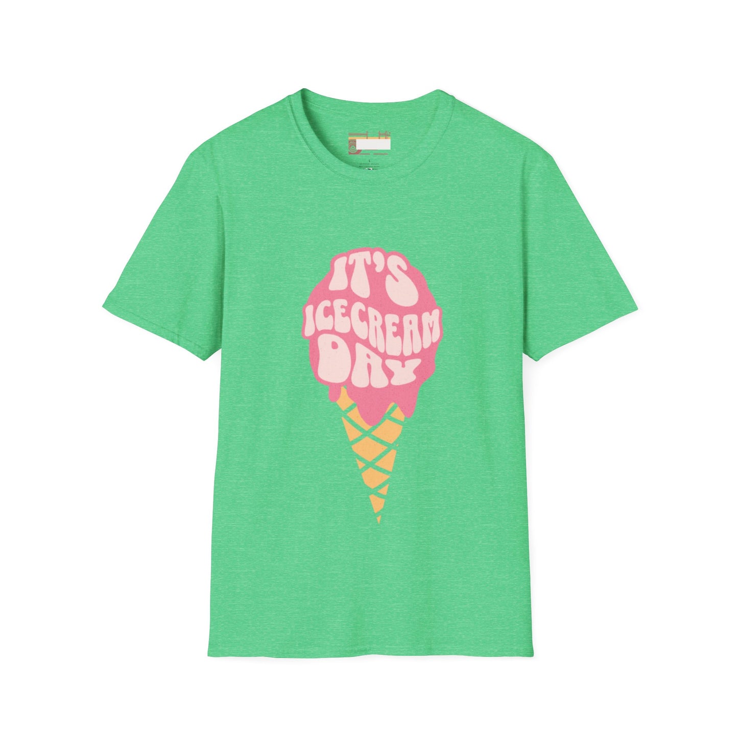 Graphic Ice Cream Day Designed Unisex Comfort Styled T-shirts