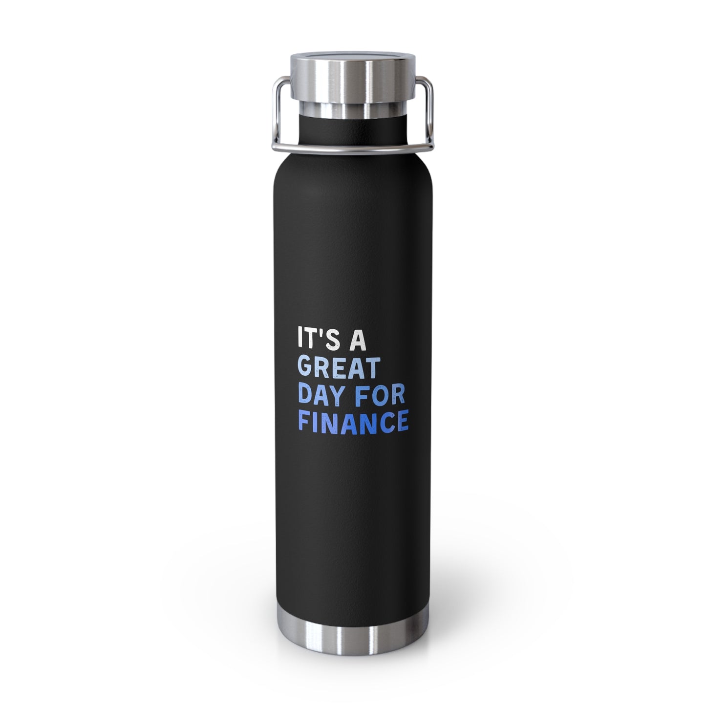 It's A Great Day For Finance Copper Vacuum Insulated Bottle, 22oz