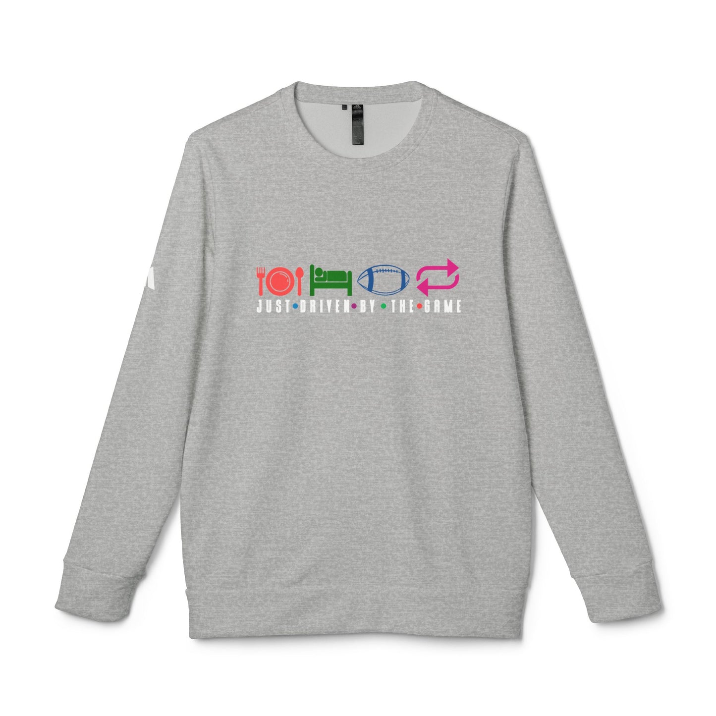 DTG adidas® Unisex Fleece Crewneck Just My Love For The Game Baseball Sweatshirt