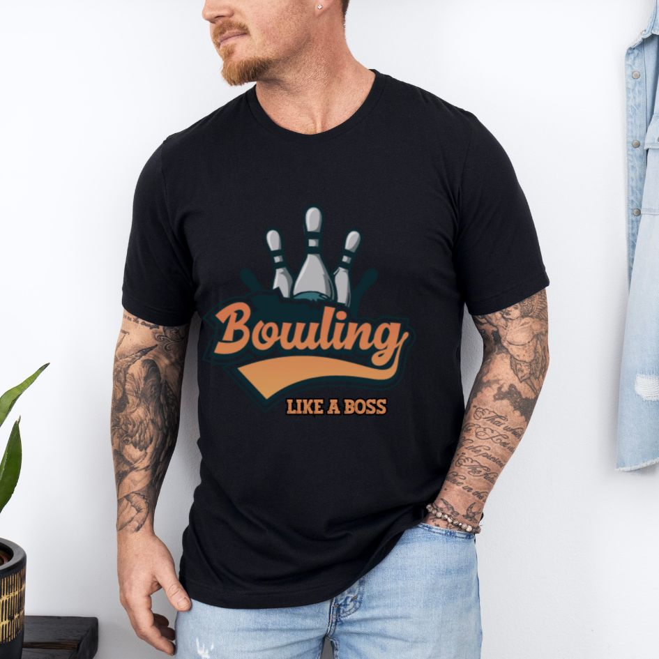Retro Bowling Champion Bowling King Graphic Comfort Unisex T-shirt
