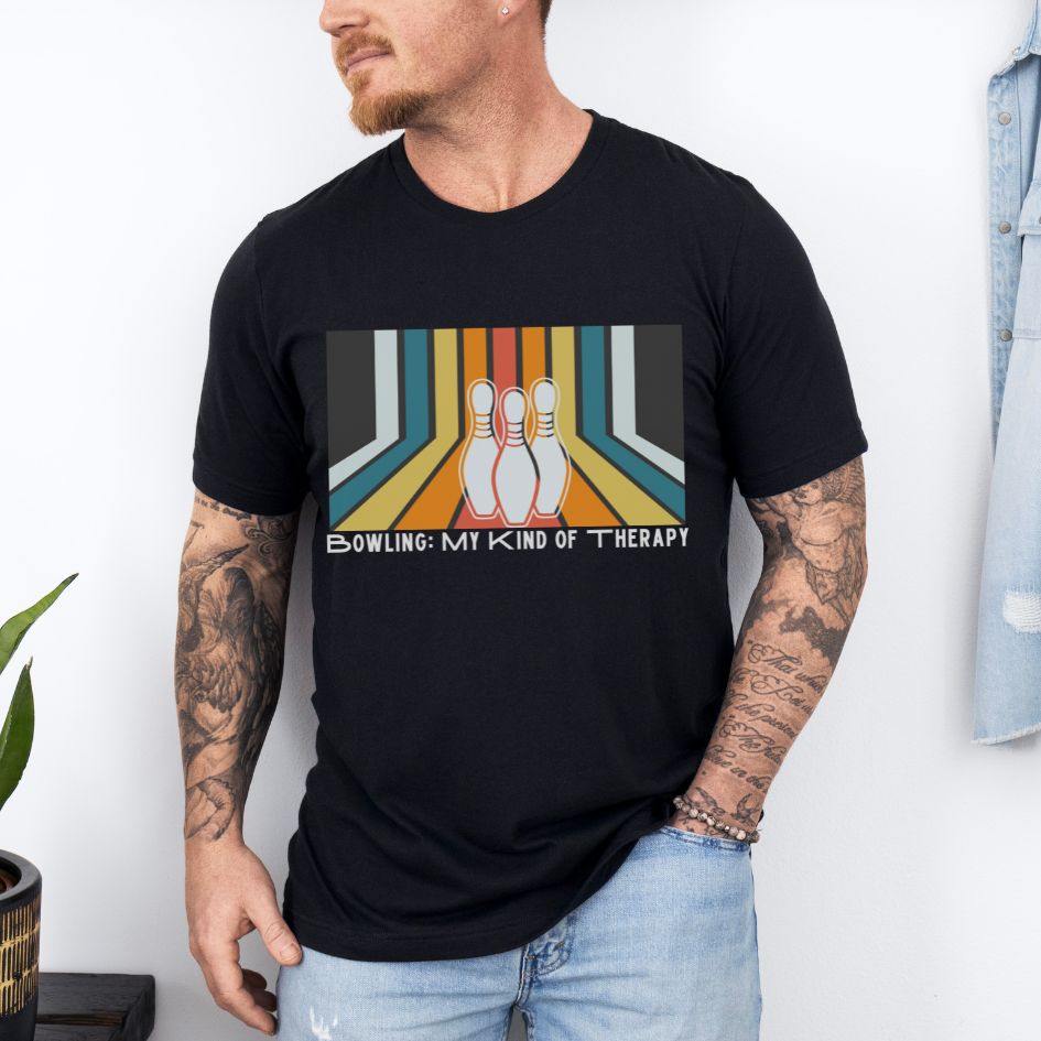 Retro Bowling Champion Bowling King Graphic Comfort Unisex T-shirt