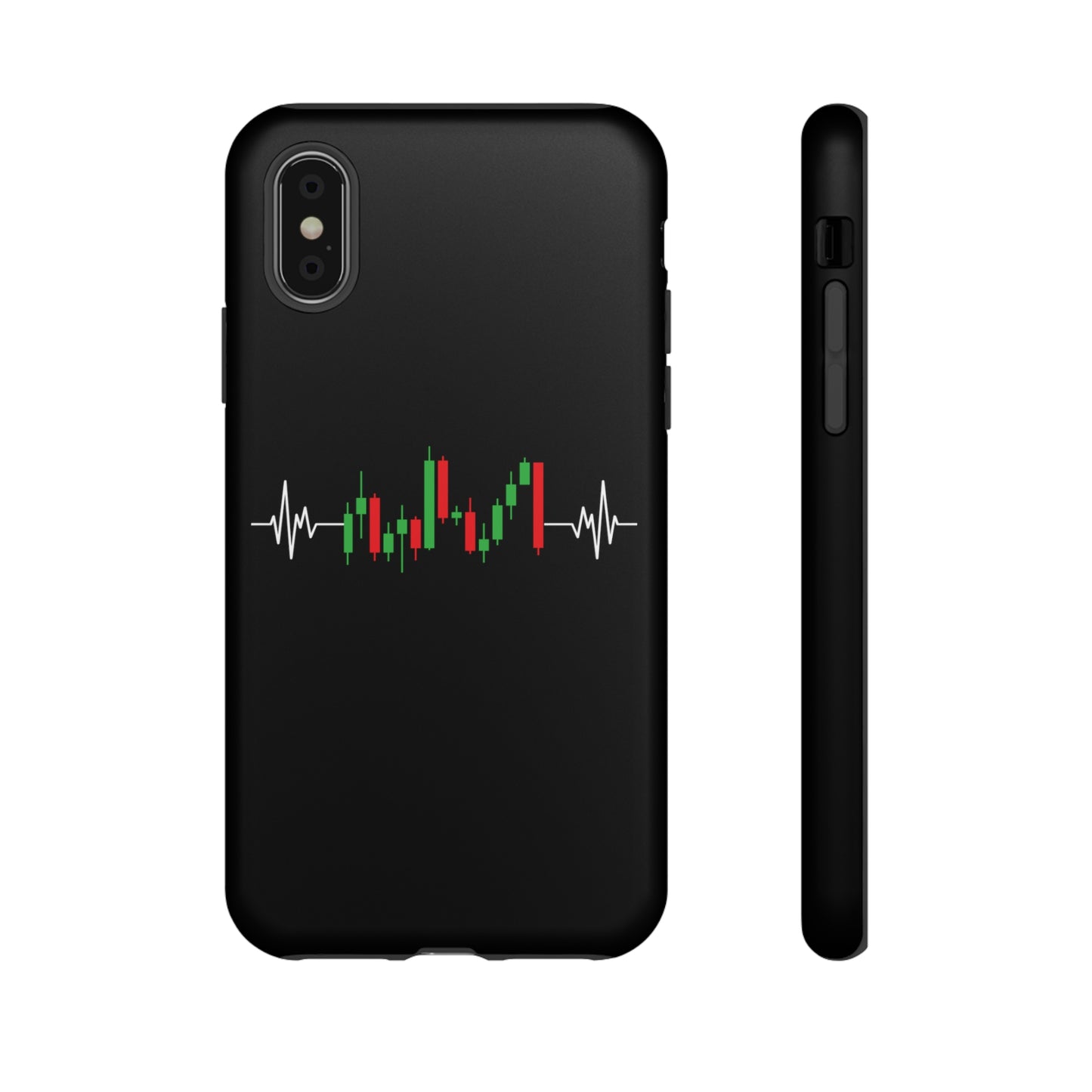 Bearish And Bullish Chart Candles (Stock Market) iPhone Case