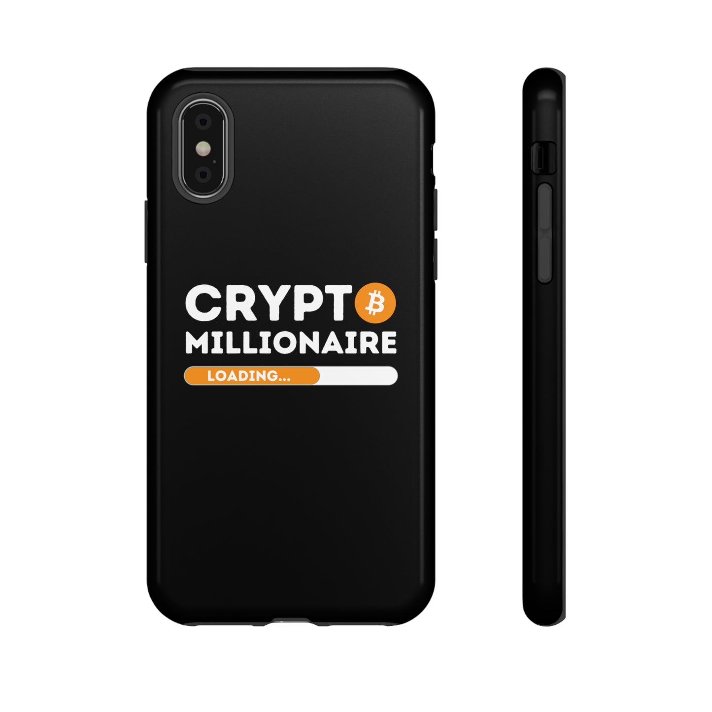 Crypto Millionaire Black iPhone Case