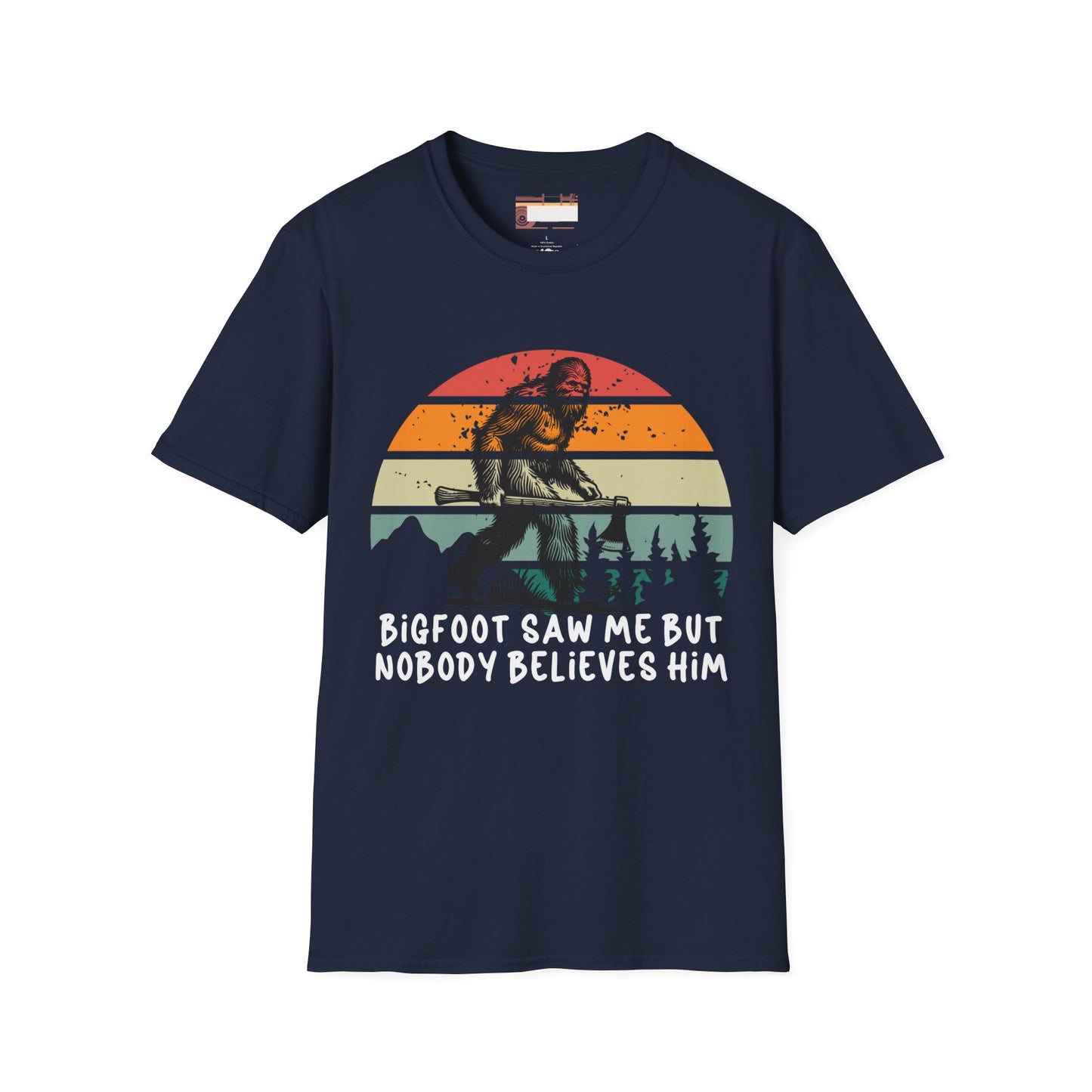 Bigfoot Hiking Lovers Hiking Buddy Camping Graphic Comfort Unisex T-shirt