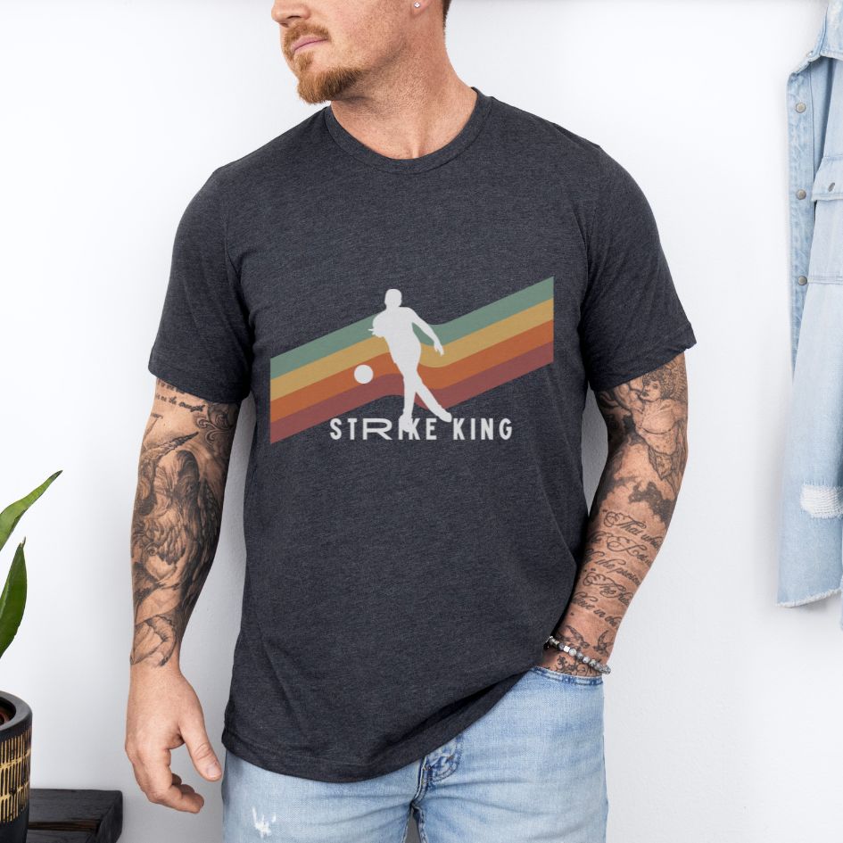 Retro Bowling Champion Bowling King Graphic Comfort Unisex T-shirt