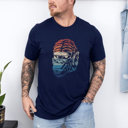 Minimalist Graphic Designed Ultimate Comfort Unisex Gorilla T-shirt