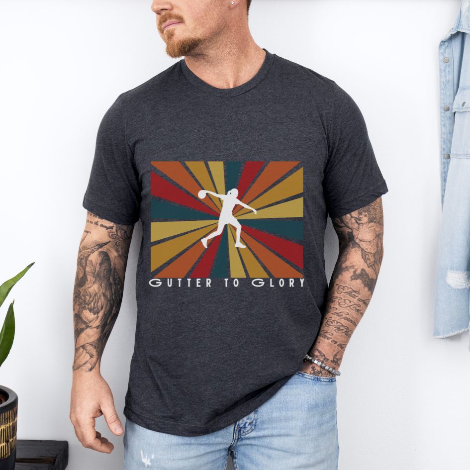 Retro Bowling Champion Bowling King Gutter To Glory Graphic Comfort Unisex T-shirt