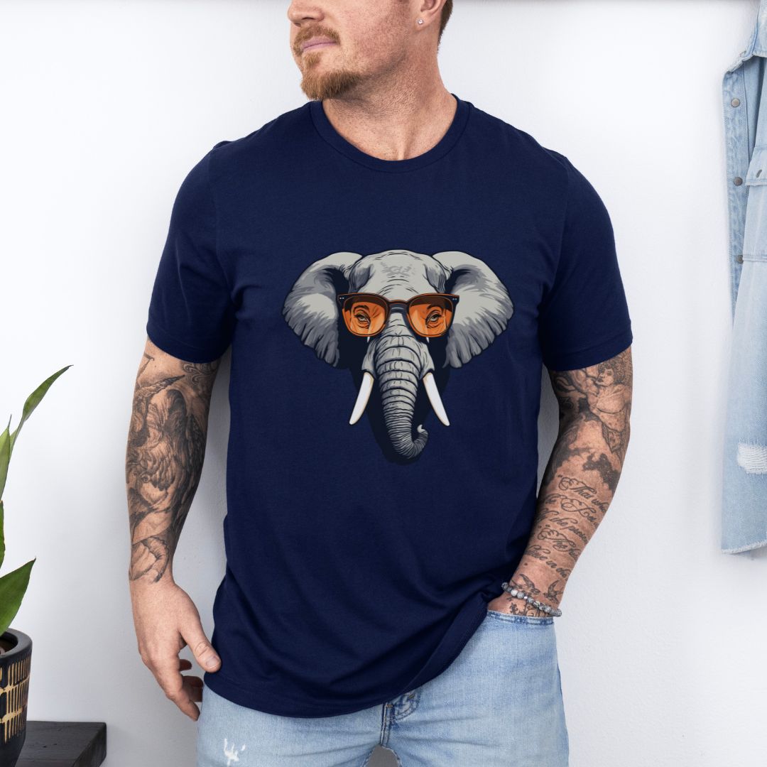 Minimalist Graphic Designed Ultimate Comfort Unisex Elephant T-shirt