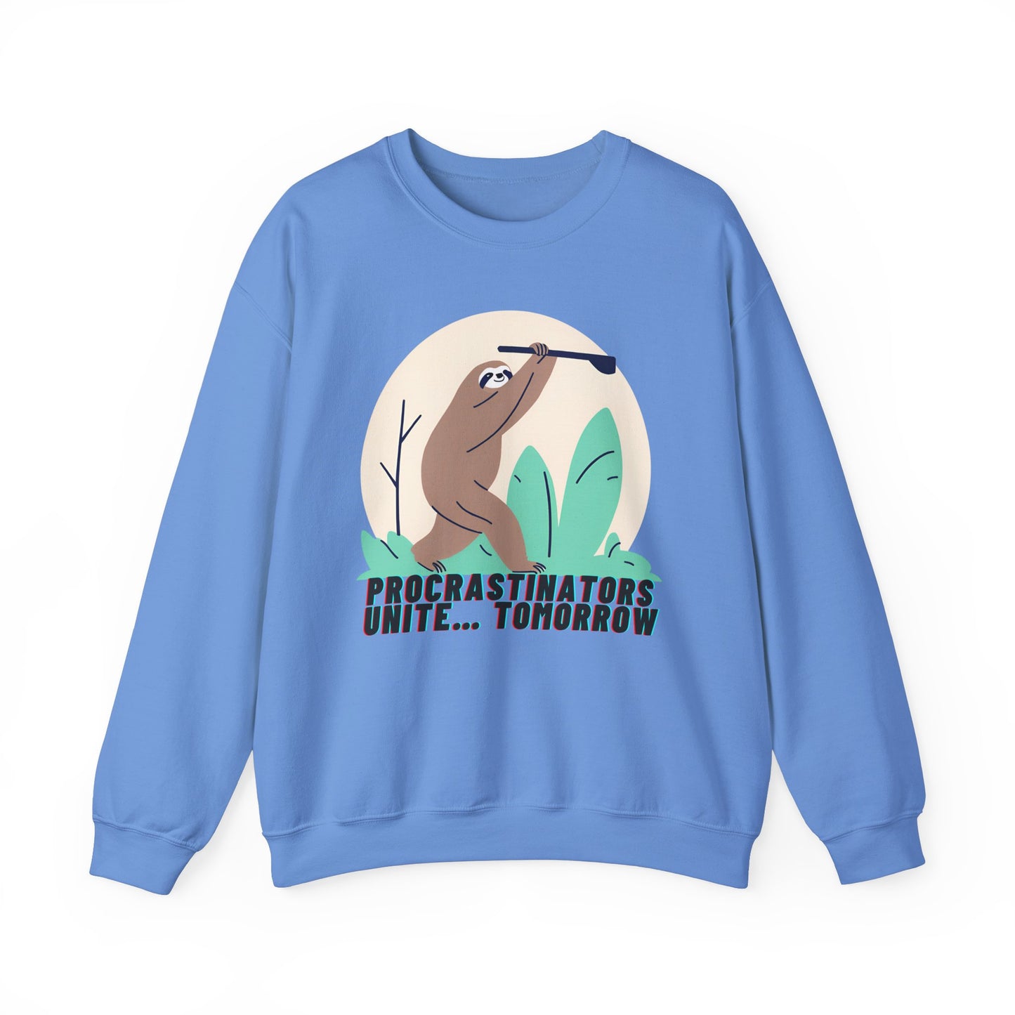 Graphic Designed Minimalist Unisex Procrastinator Crewneck Sweatshirt