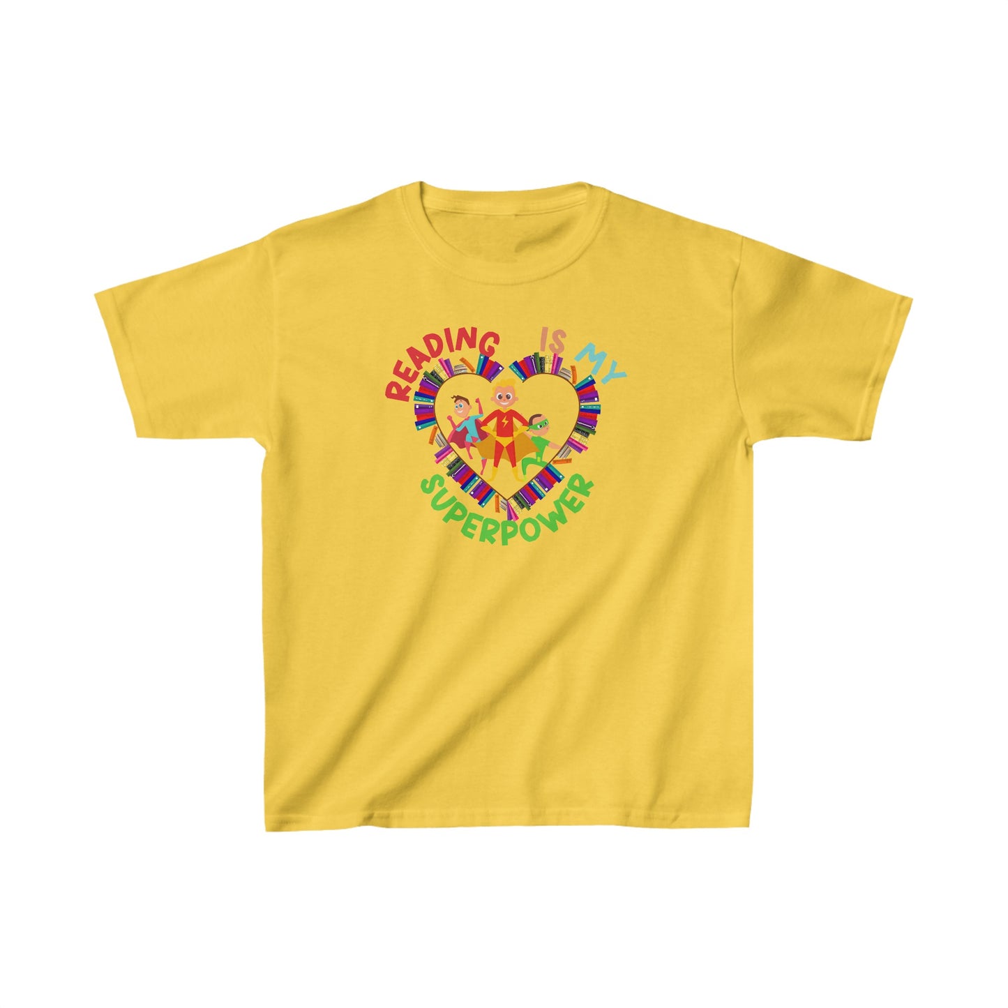Unisex Kids Reading Is My Superpower Ultimate Comfort T-Shirts