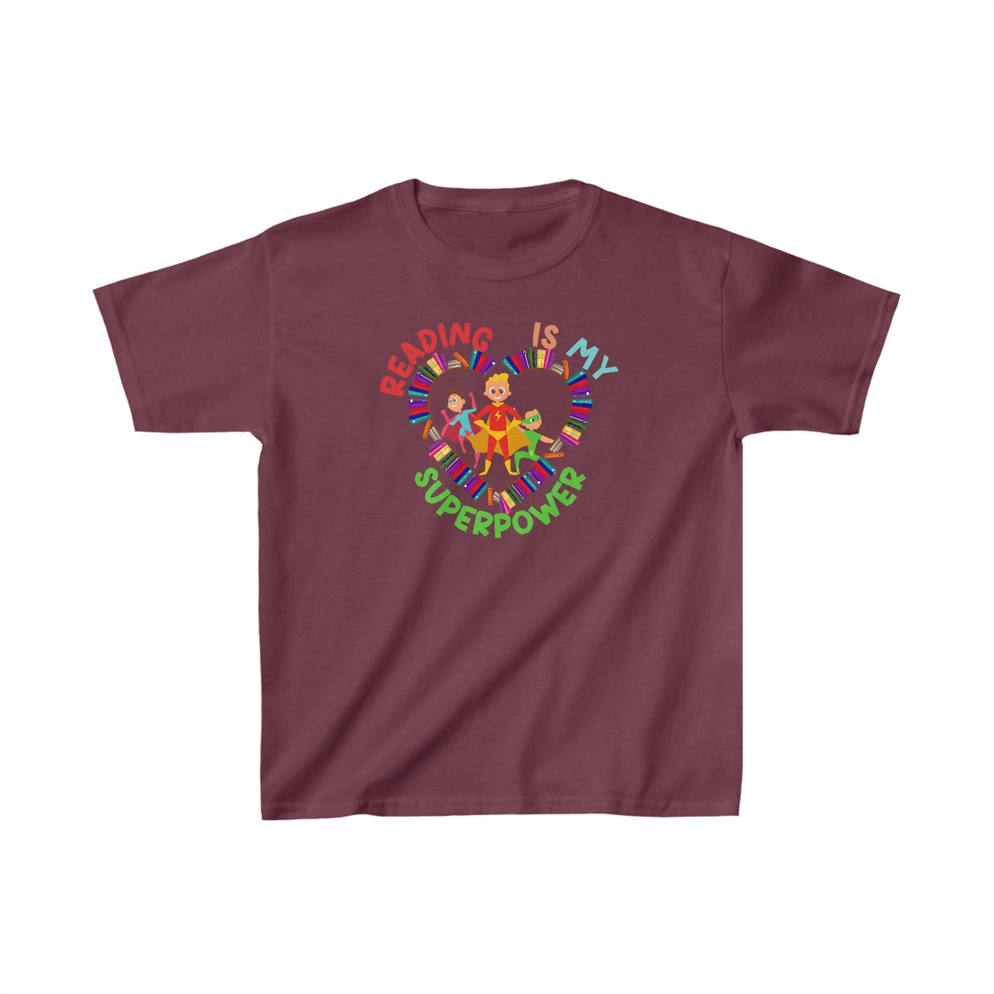 Unisex Kids Reading Is My Superpower Ultimate Comfort T-Shirts