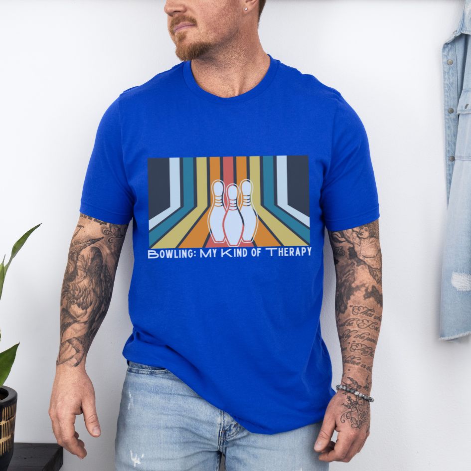 Retro Bowling Champion Bowling King Graphic Comfort Unisex T-shirt