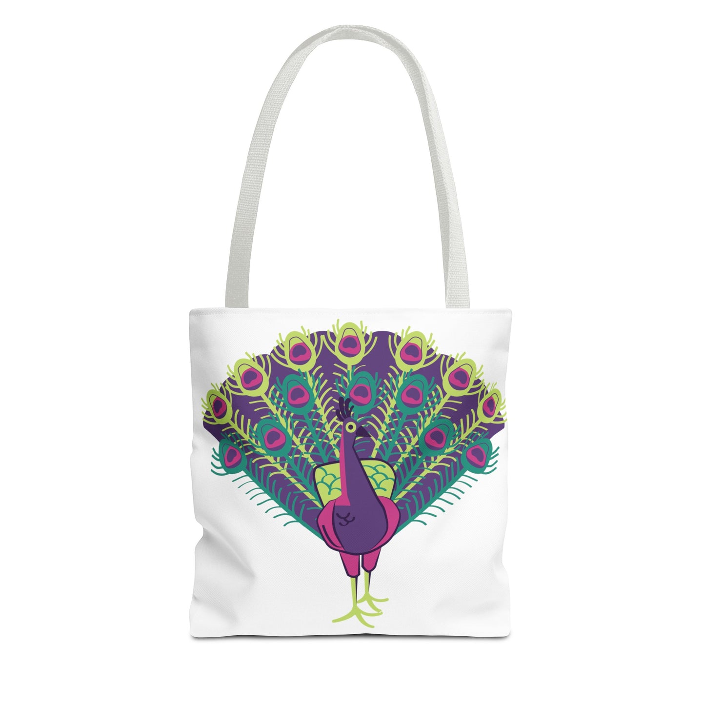 Summer Graphic Peacock Tote Bag