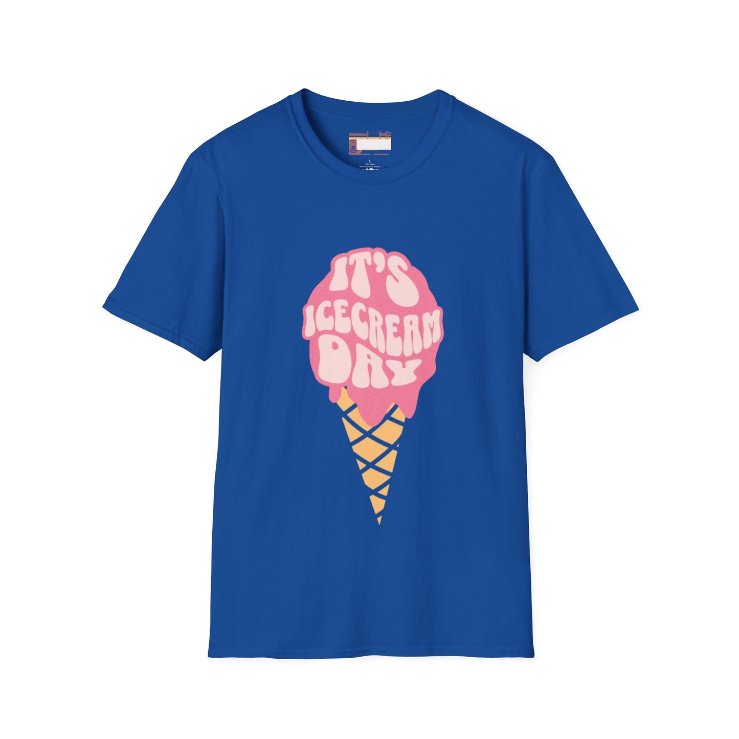 Graphic Ice Cream Day Designed Unisex Comfort Styled T-shirts