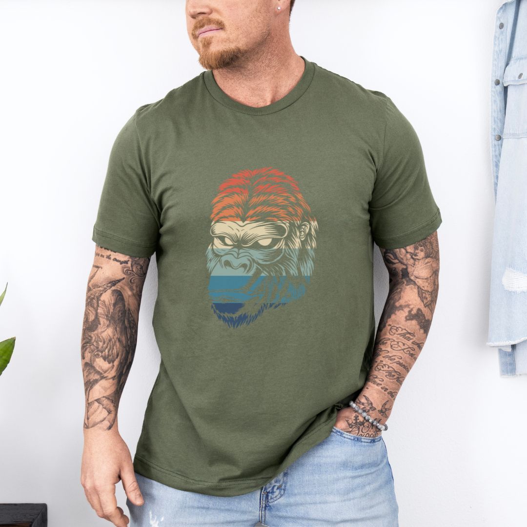 Minimalist Graphic Designed Ultimate Comfort Unisex Gorilla T-shirt