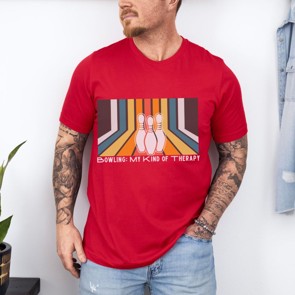 Retro Bowling Champion Bowling King Graphic Comfort Unisex T-shirt