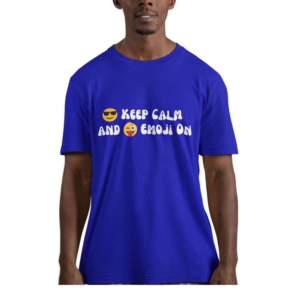 Graphic Emojis Designed Comfort Styled Minimalist T-shirts