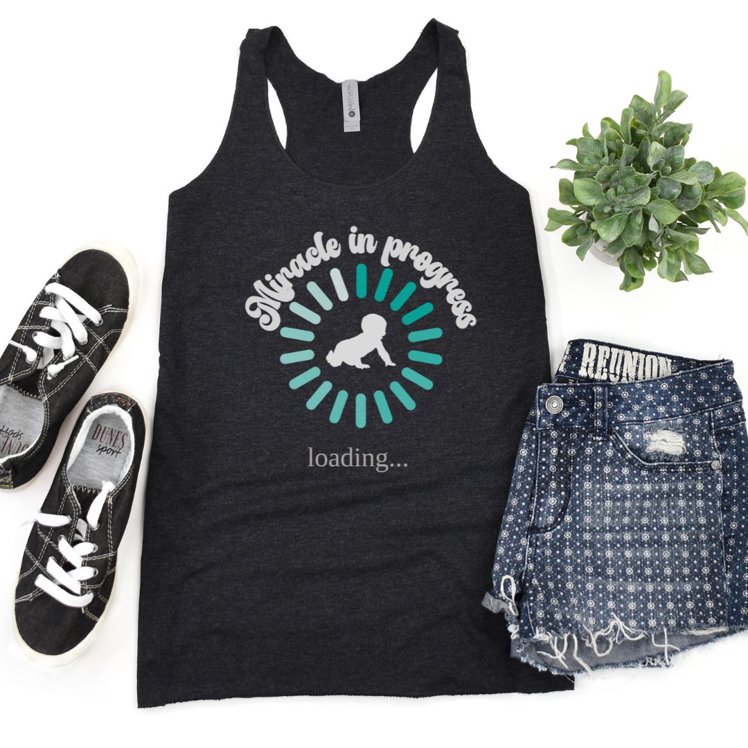 Pregnancy Mom Miracle Baby Loading Ultimate Comfort Tank Top