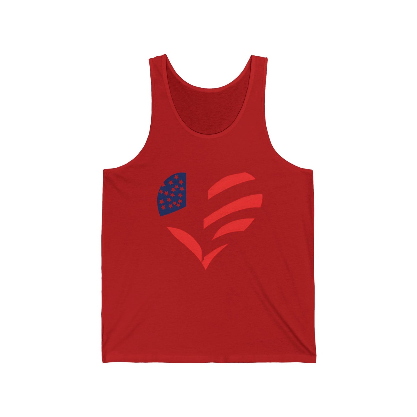 Comfort Styled Graphic American Flag Unisex Summer Tank Top